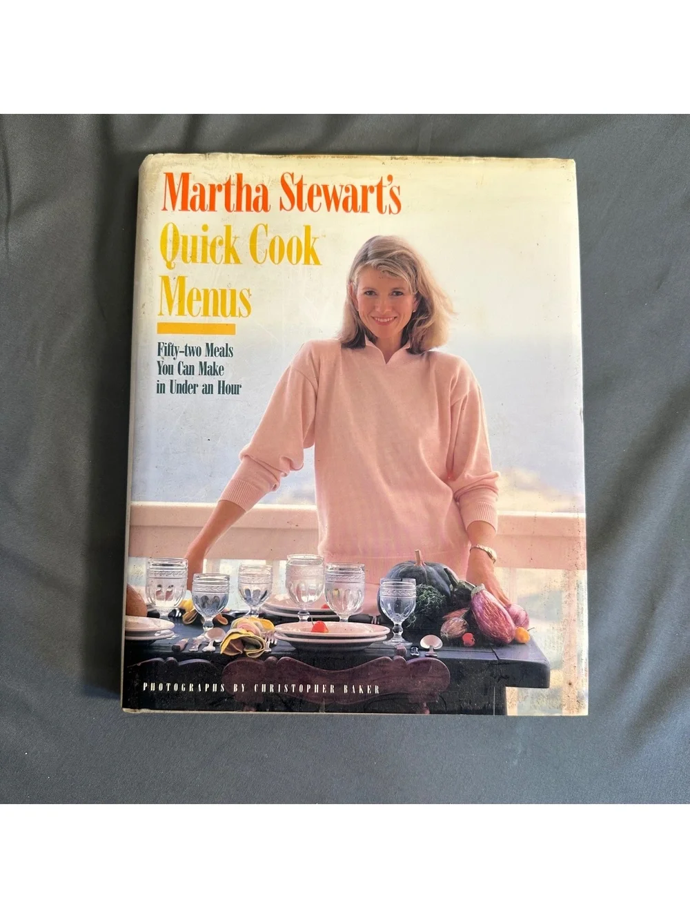 Vintage 1988 Martha Stewart's Quick Cook Menus Cook Book Hardcover